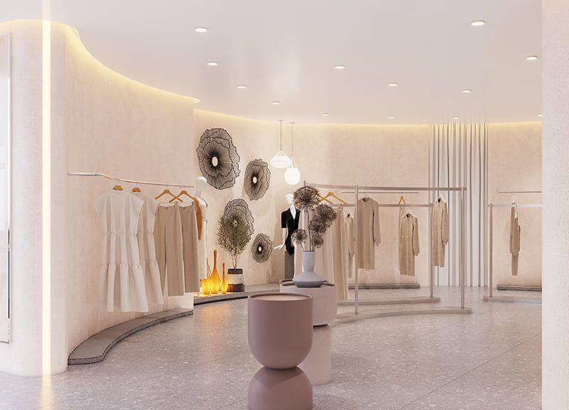 Thiết kế shop thời trang luxury