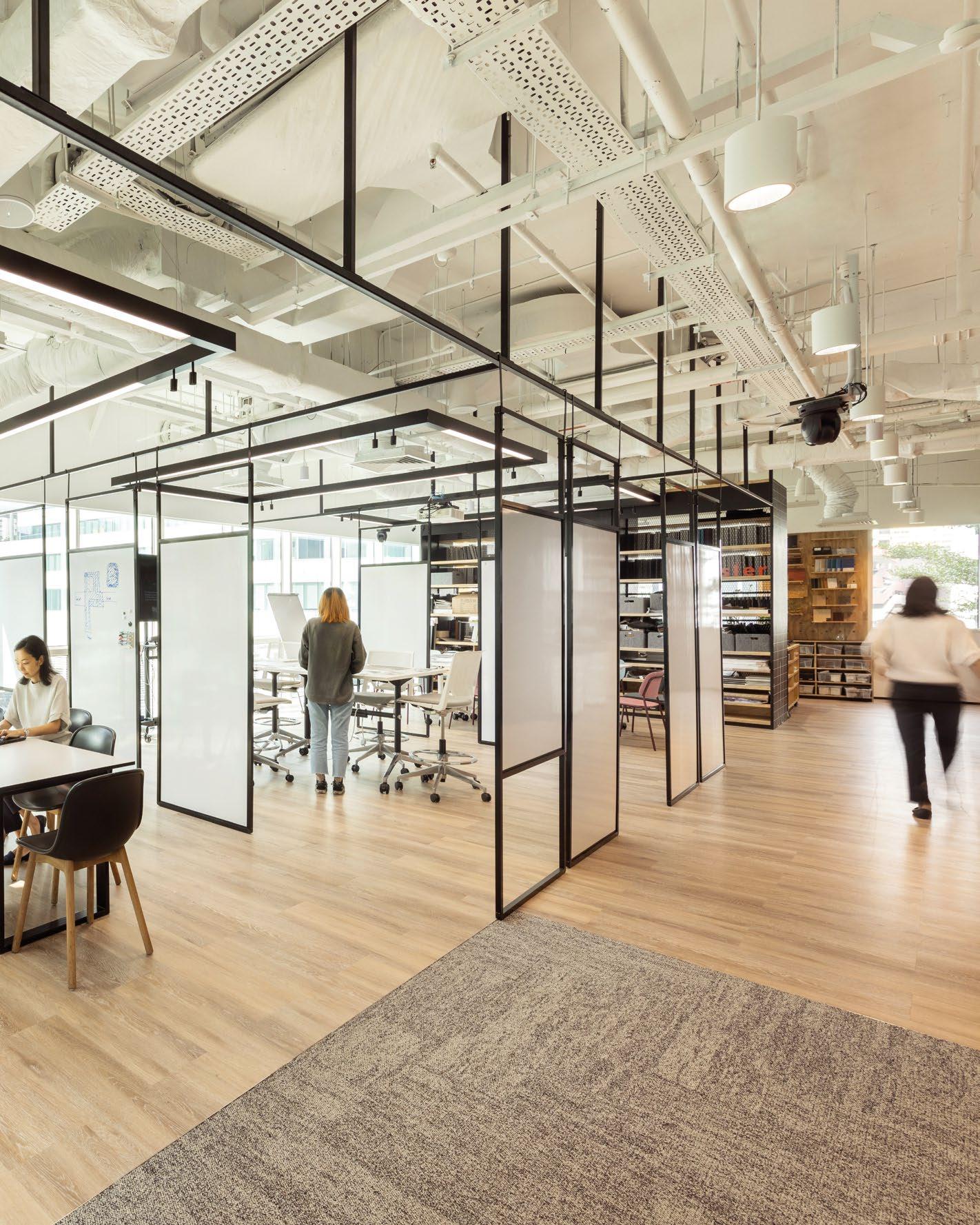 Mẫu thiết kế văn phòng Mộc mạc công nghiệp 200m²