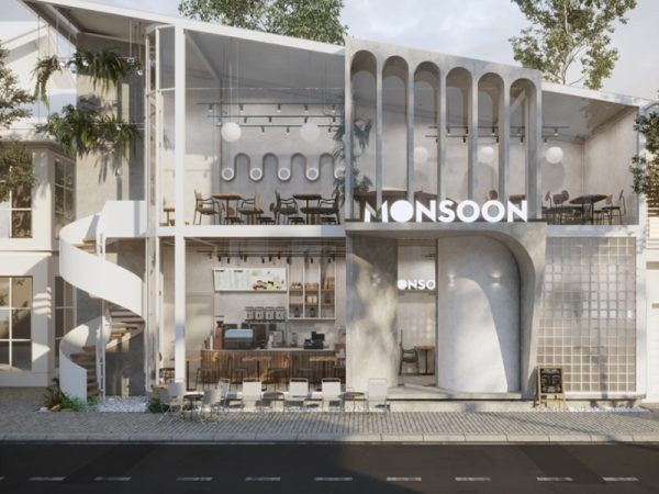 Thiết kế quán cafe đẹp 150m2 tại quận Ba Đình cho anh Huy