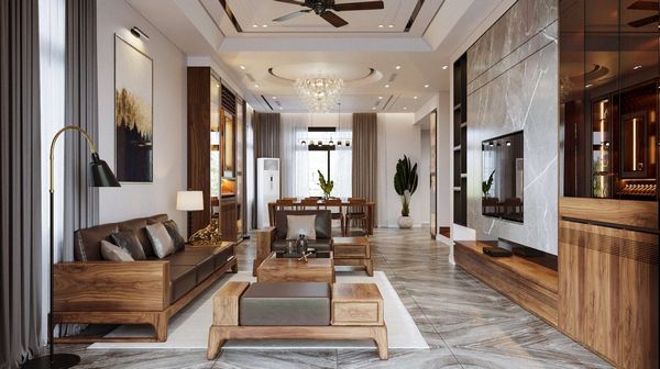 Thiết kế phòng khách phong cách Địa Trung Hải