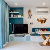 Dự án thiết kế phòng khách tối giản