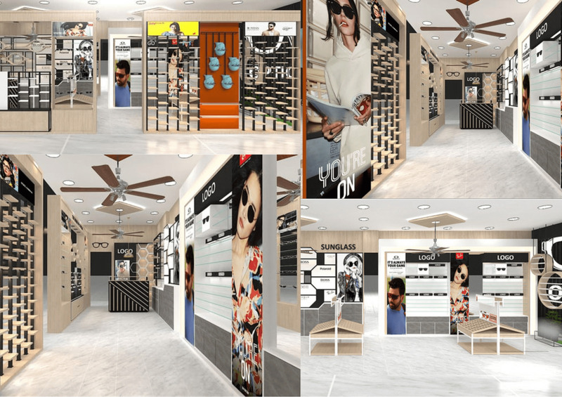 Mẫu thiết kế shop mắt kính phong cách cổ điển tại Quận 3 Mẫu thiết kế shop mắt kính phong cách cổ điển tại Quận 3