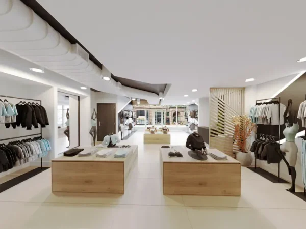 Mẫu thiết kế shop thời trang Nam Routine