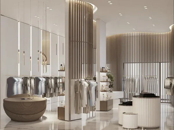 Mẫu thiết kế shop thời trang luxury