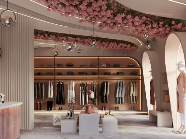Mẫu thiết kế shop thời trang nữ hiện đại