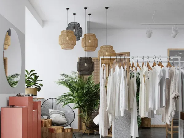 Mẫu thiết kế shop thời trang nữ sang trọng
