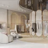 Mẫu thiết kế shop thời trang tông vàng