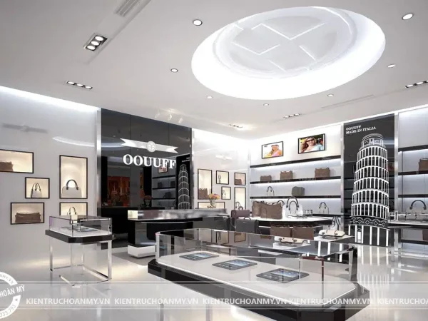 Mẫu thiết kế showroom túi xách đẳng cấp của Anh Vũ tại Quận Tân Bình