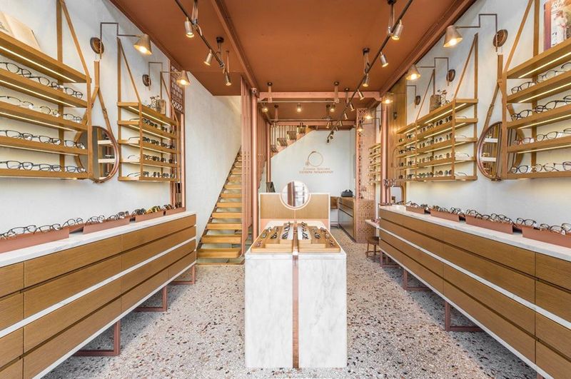 Phong cách thiết kế shop mắt kính cổ điển Phong cách thiết kế shop mắt kính cổ điển