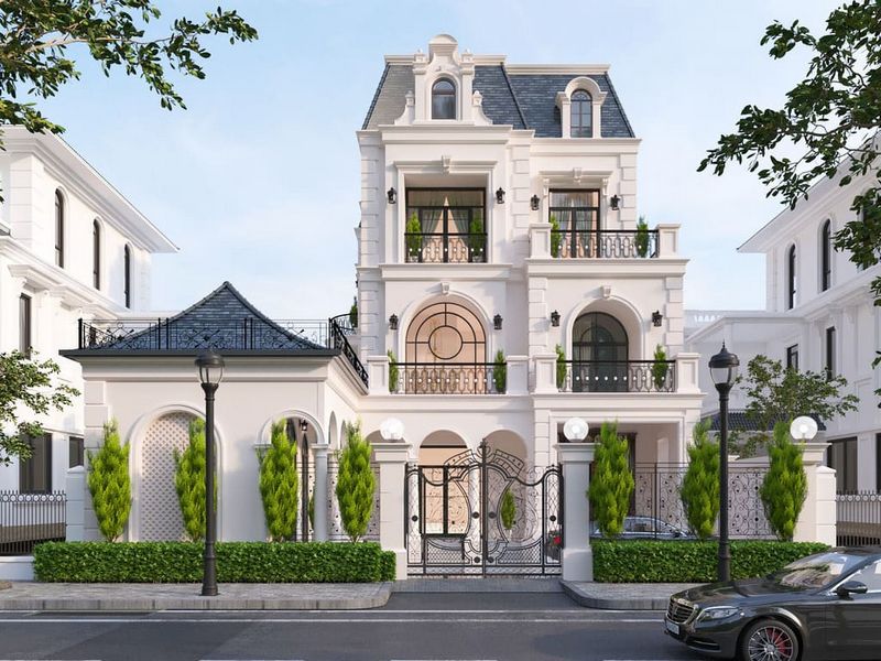 Thiết kế biệt thự mặt đường