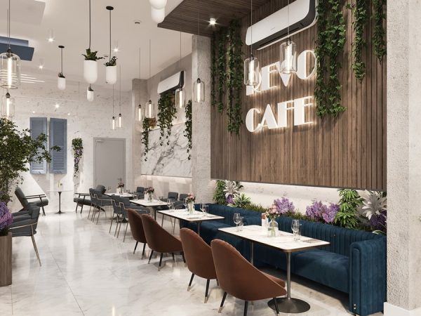 Thiết kế quán cafe rộng 260m2 cho anh Đoàn tại Bắc Ninh