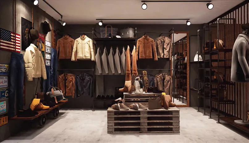 Mẫu cửa hàng thời trang nam trendy của Anh Hoàng tại Quận Gò Vấp Mẫu cửa hàng thời trang nam trendy của Anh Hoàng tại Quận Gò Vấp