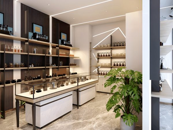 Mẫu thiết kế shop nước hoa thanh lịch của Chị Oanh tại Quận Bình Thạnh