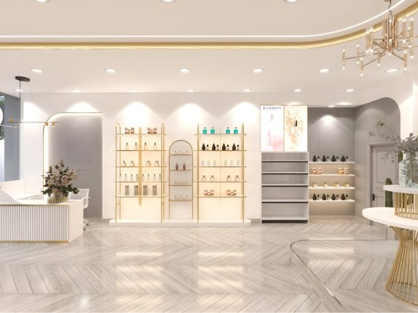 Mẫu thiết kế showroom nước hoa Luxury của Chị Thu tại Quận 10