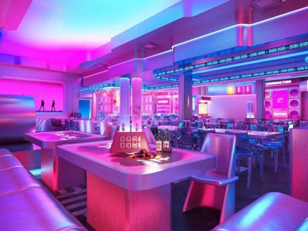 Phong cách bàn quán Bar kiểu Hàn Quốc Dori Dori