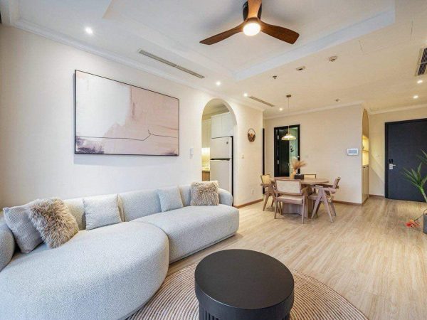Phòng khách căn hộ Vinhome Central Park 1 phòng ngủ