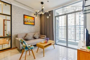 Phòng khách mẫu căn hộ 1 phòng ngủ - Trọng Design