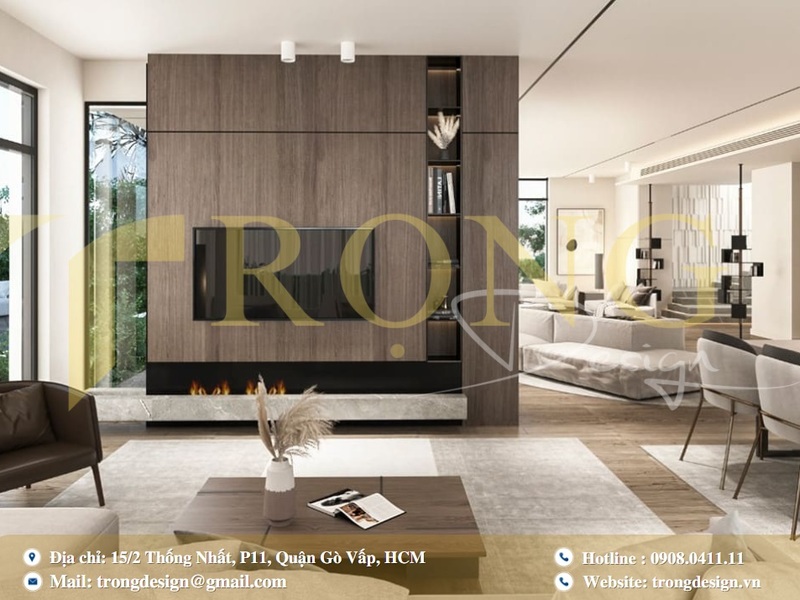 Không gian bếp biệt thự hiện đại với thiết kế tối ưu công năng