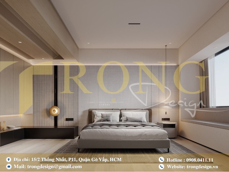Thiết kế phòng ngủ nhà phố hiện đại và tiện nghi