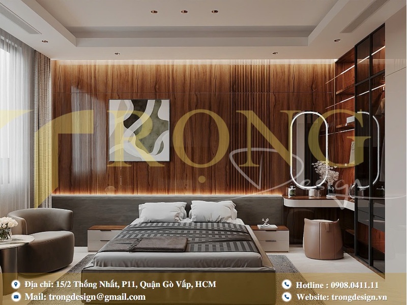Không gian phòng ngủ sang trọng, đẳng cấp