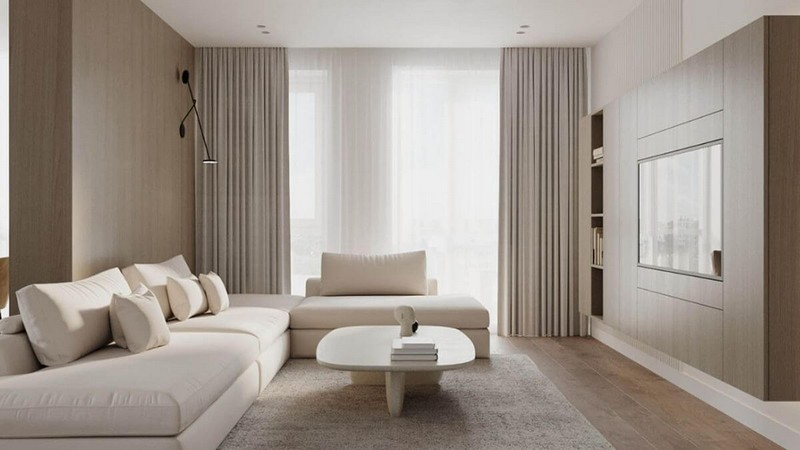 Thiết kế phòng khách mang phong cách tối giản (Minimalism)