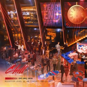 1 Phong cách tiệc Year-End Party cao cấp sang trọng tại Chill Skybar Quận 1 | Trọng Design