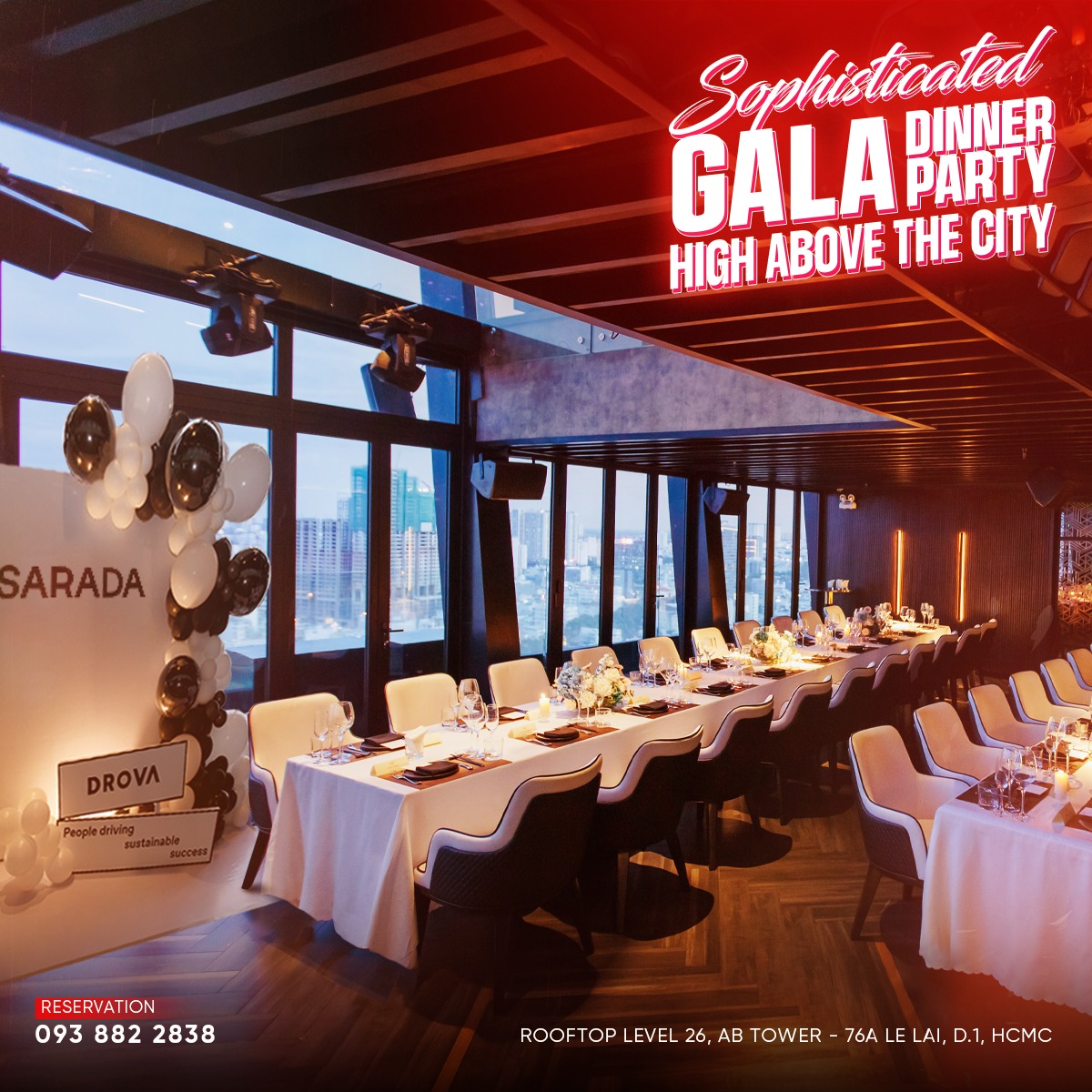 4 Phong cách tiệc Year-End Party cao cấp sang trọng tại Chill Skybar Quận 1 | Trọng Design