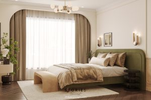 8.2 Thiết kế thi công phòng ngủ căn hộ The River Thủ Thiêm phong cách Parisian Chic | Trọng Design