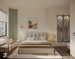 Dịch vụ thiết kế thi công phòng ngủ căn hộ chung cư ở Bình Chánh - Trọng Design