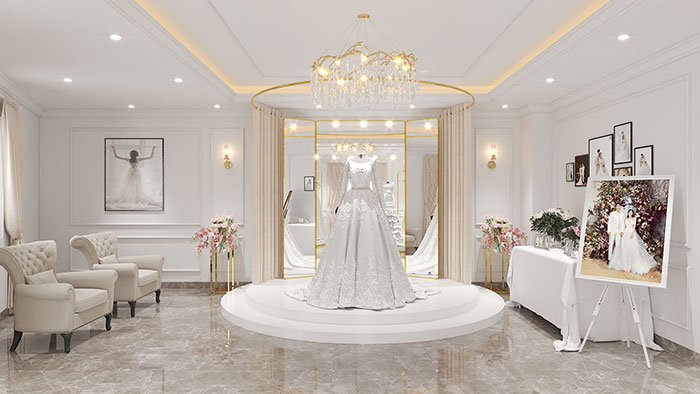 Mẫu Thiết Kế Studio Váy Cưới gam màu trắng nâu trầm ấm Mẫu Thiết Kế Studio Váy Cưới gam màu trắng nâu trầm ấm