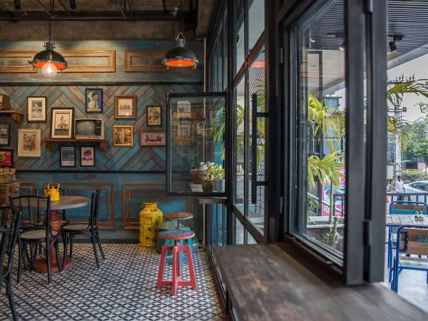 Mẫu thiết kế nhà hàng theo phong cách vintage tại quận 3 HCM