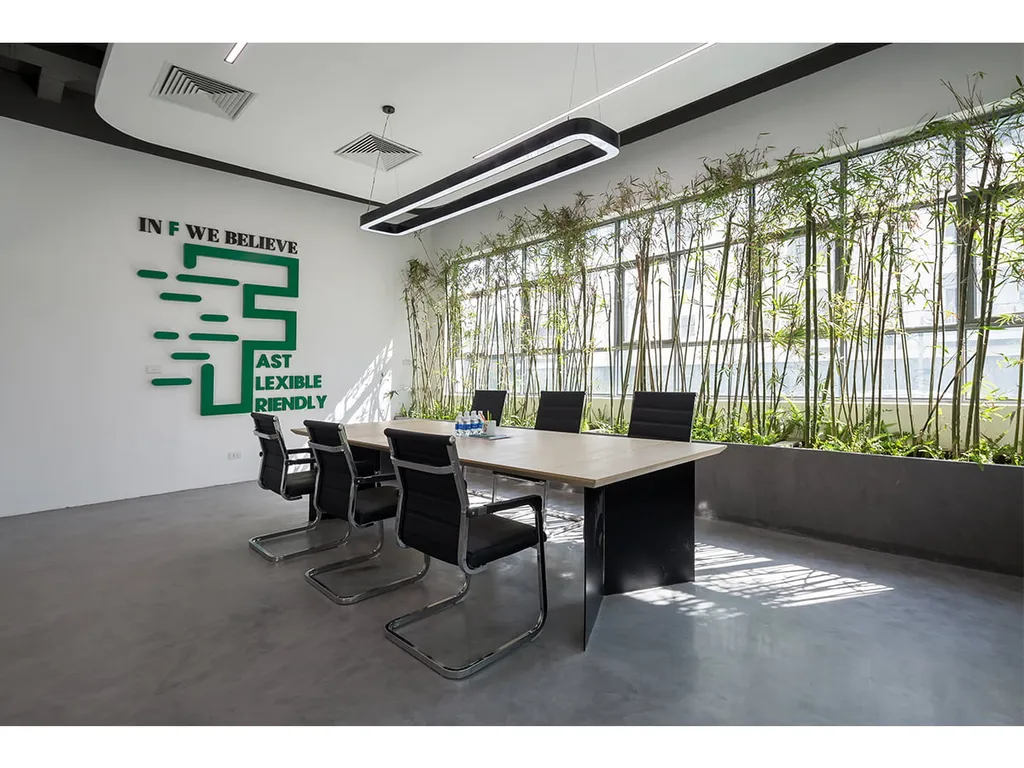 Mẫu thiết kế văn phòng Xanh bền vững 220m²