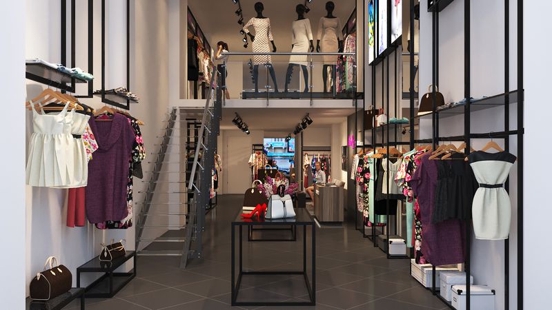 Phong cách thiết kế store thời trang theo xu hướng đương đại