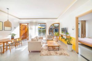 Phòng khách homestay Đà Lạt cực kỳ dễ thương