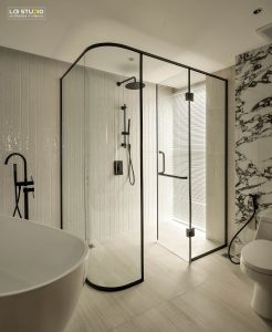 Thi công Phòng vệ sinh chung cư phong cách Wabi Sabi sang trọng - Trọng Design