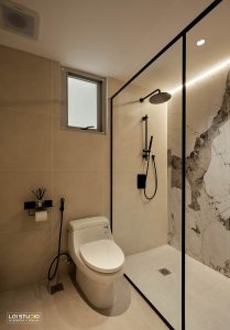 Toilet thiết kế phong cách Wabi Sabi chung cư - Trọng Design