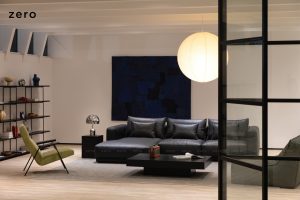 1 Phong cách thiết kế phòng khách với bộ ghế Sofa đen từ Zero Furniture