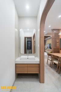 11 Thiết kế thi công bồn rửa mặt nhà phố 3 tầng trọn gói Bình Dương | Trọng Design