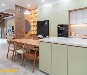 7 Thiết kế thi công phòng bếp nhà phố 3 tầng trọn gói Bình Dương | Trọng Design