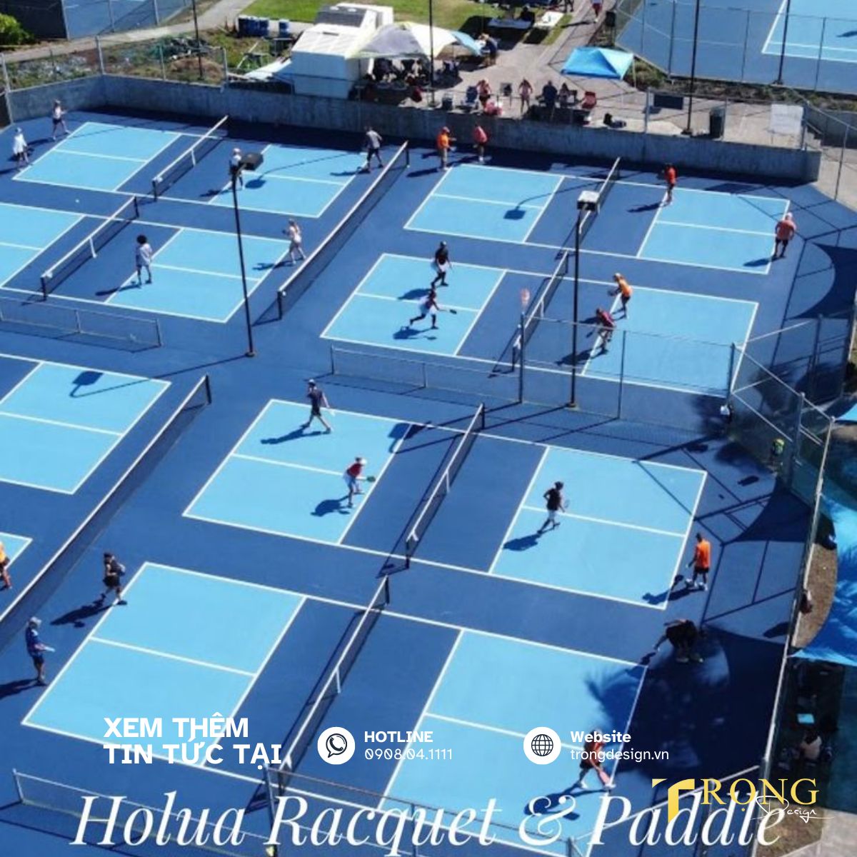 Dịch vụ thi công trọn gói sân Pickleball giá rẻ _ Trọng Design