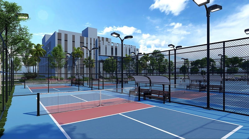 Dự án Sân Pickleball Tại Khu Nghỉ Dưỡng