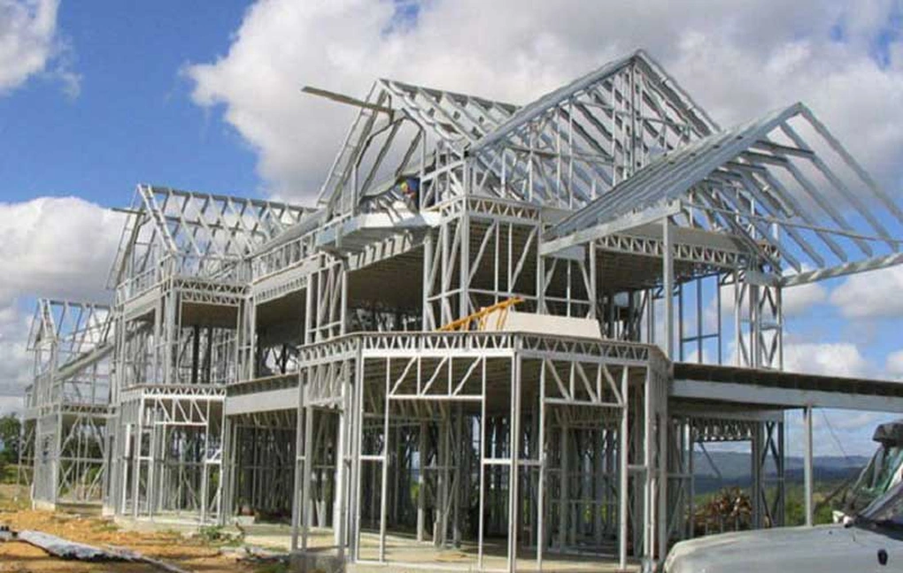Lắp dựng khung thép Lắp dựng khung thép