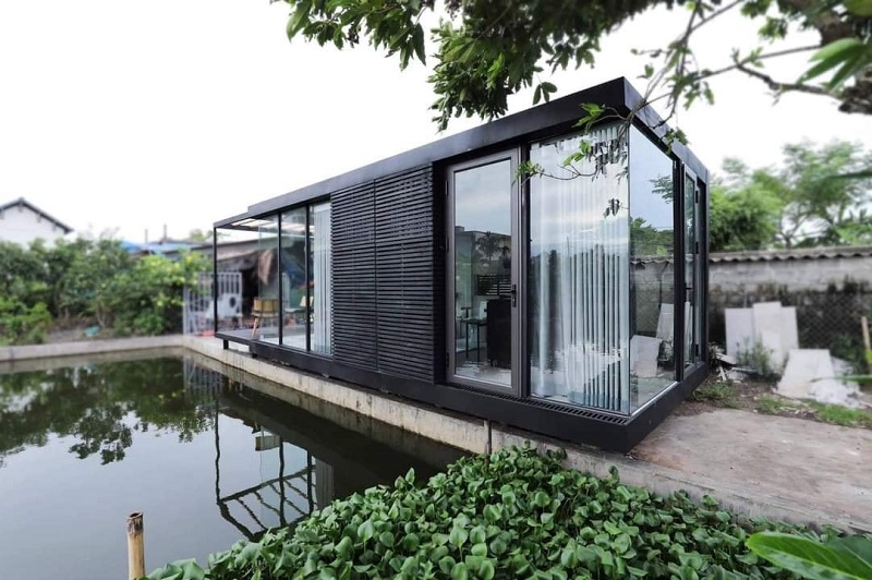 Nhà tiền chế hình hộp độc lạ Nhà tiền chế hình hộp độc lạ
