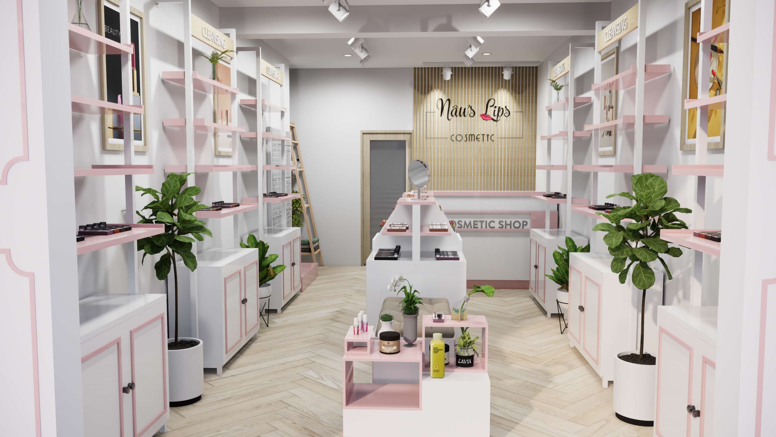Thiết Kế Shop Mỹ Phẩm Của Chị Huệ