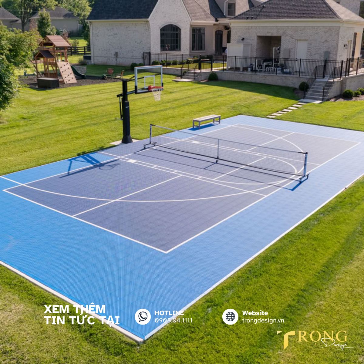 Thiết kế thi công sân Pickleball trọn gói giá tốt _ Trọng Design