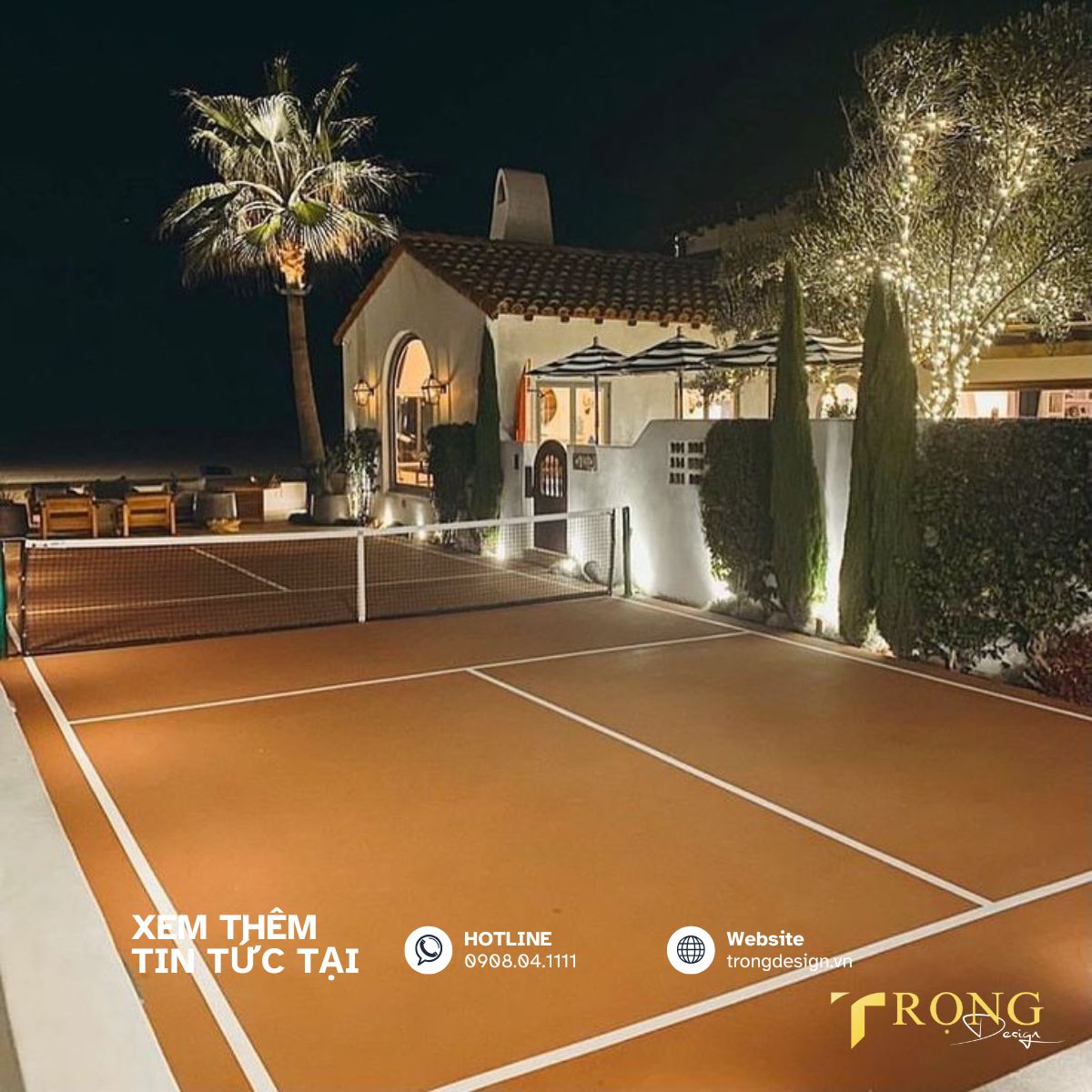 Thiết kế thi công sân Pickleball view biển sang trọng _ Trọng Design