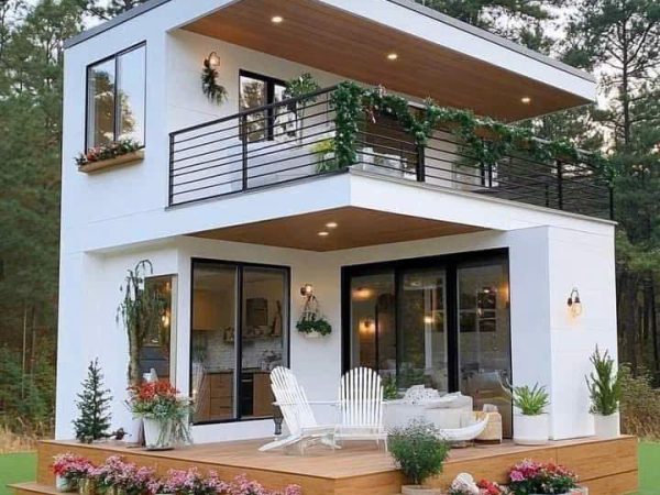 Nhà cấp 4 tiền chế khung thép cao cấp 2 tầng