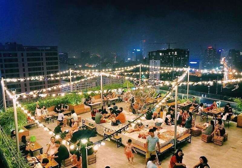 Thiết kế quán Rooftop hiện đại Thiết kế quán Rooftop hiện đại
