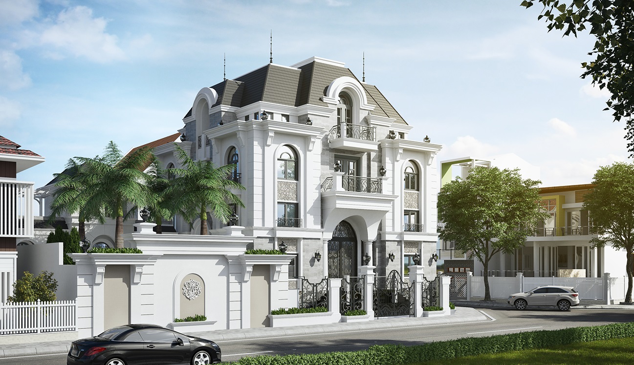 Biệt thự phong cách tân cổ điển của Anh Cương Biệt thự phong cách tân cổ điển của Anh Cương