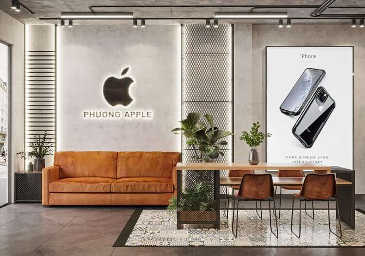 Mẫu cửa hàng điện thoại "TechZone" của Anh Thịnh